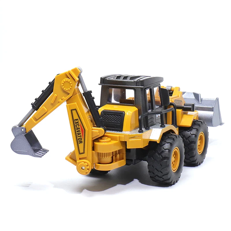 Excavadora RC Con Luces LED Y Martillo Neumático – Juguete De Obras Para Niños