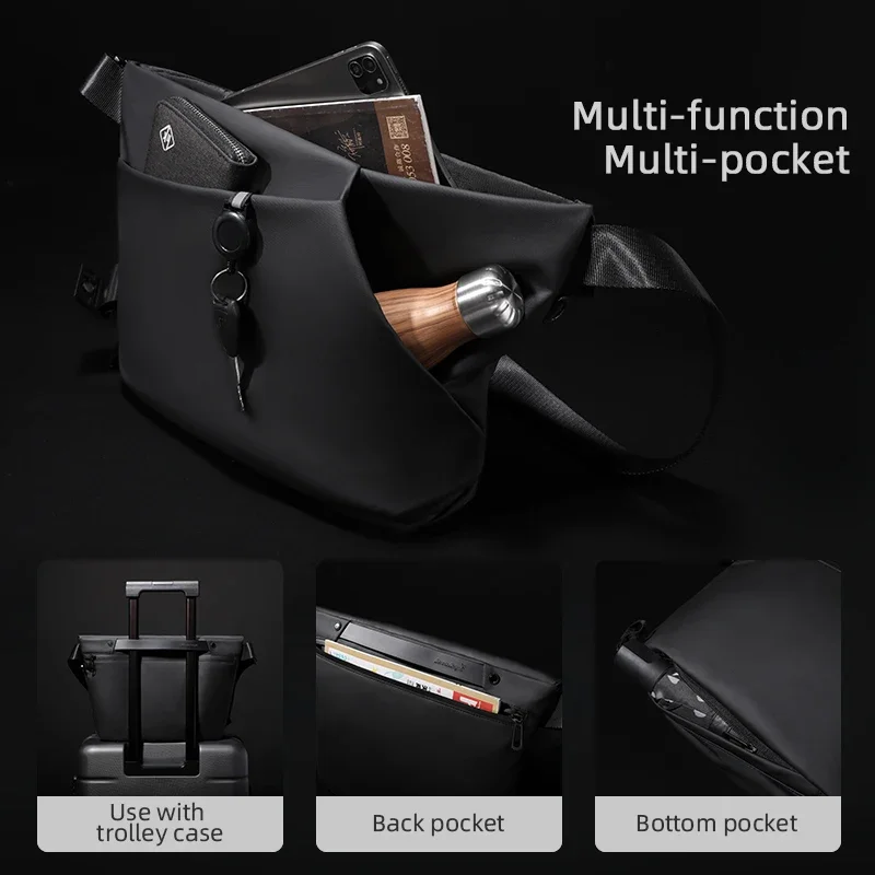 حقيبة كتف رجالية من Hk، مصممة لتوفير الحماية من ال...