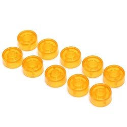 10-Pack Colorful Electric Guitar Pedal Foot Switch Toppers (Yellow)