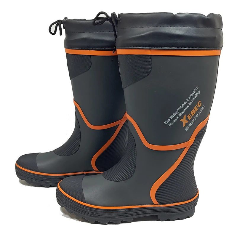 Bottes pêche automne hiver hautes - Chaussures pêche velours épaissies chaudes imperméables antidérapantes