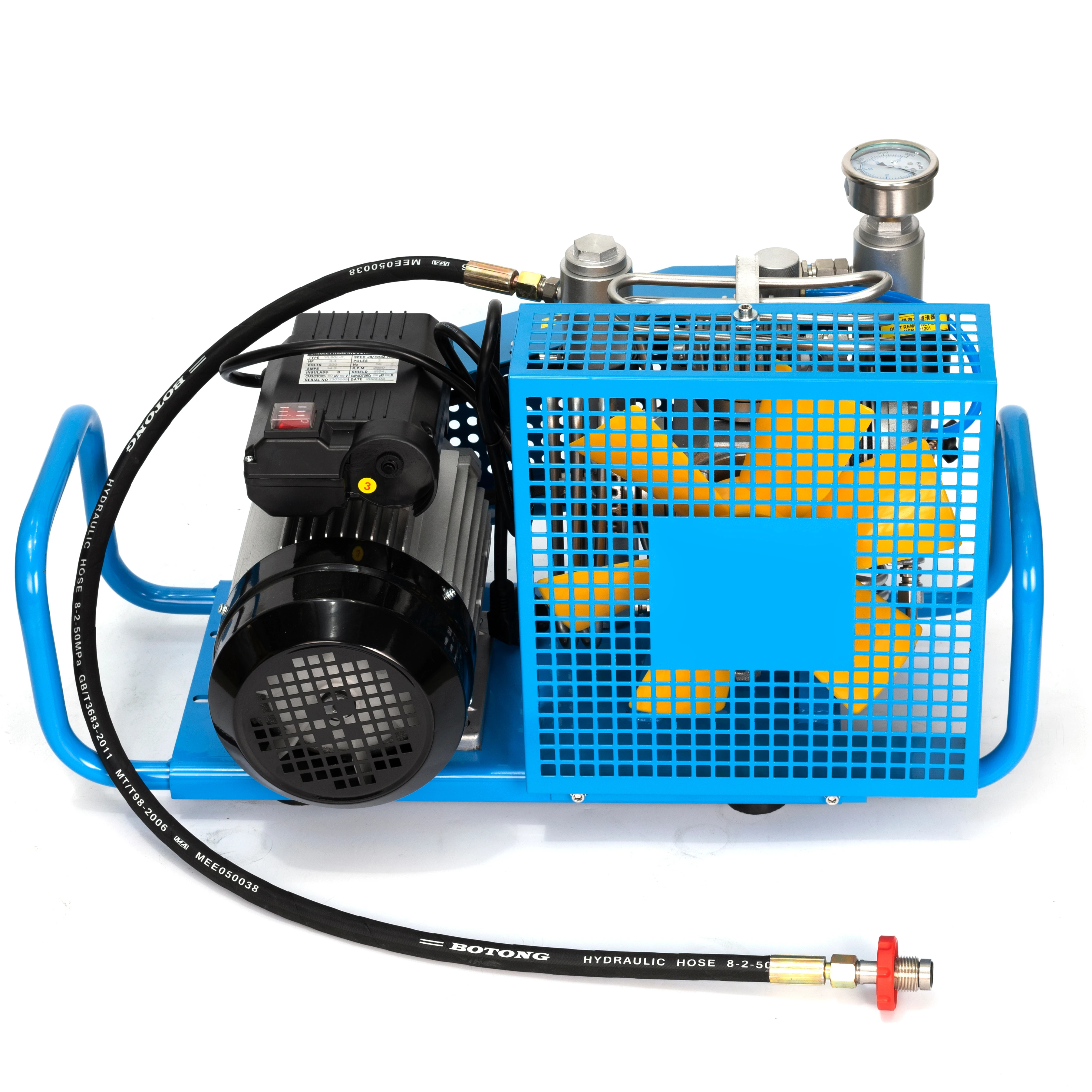 Motor large displacement high efficiency 100 liters 300bar air ...