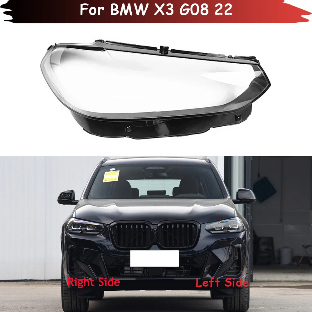 

Car Front Glass Lens Lamp Shade Shell For BMW X3 G08 2022 Headlamp Transparent Lampcover Auto Light Case Headlight Cover