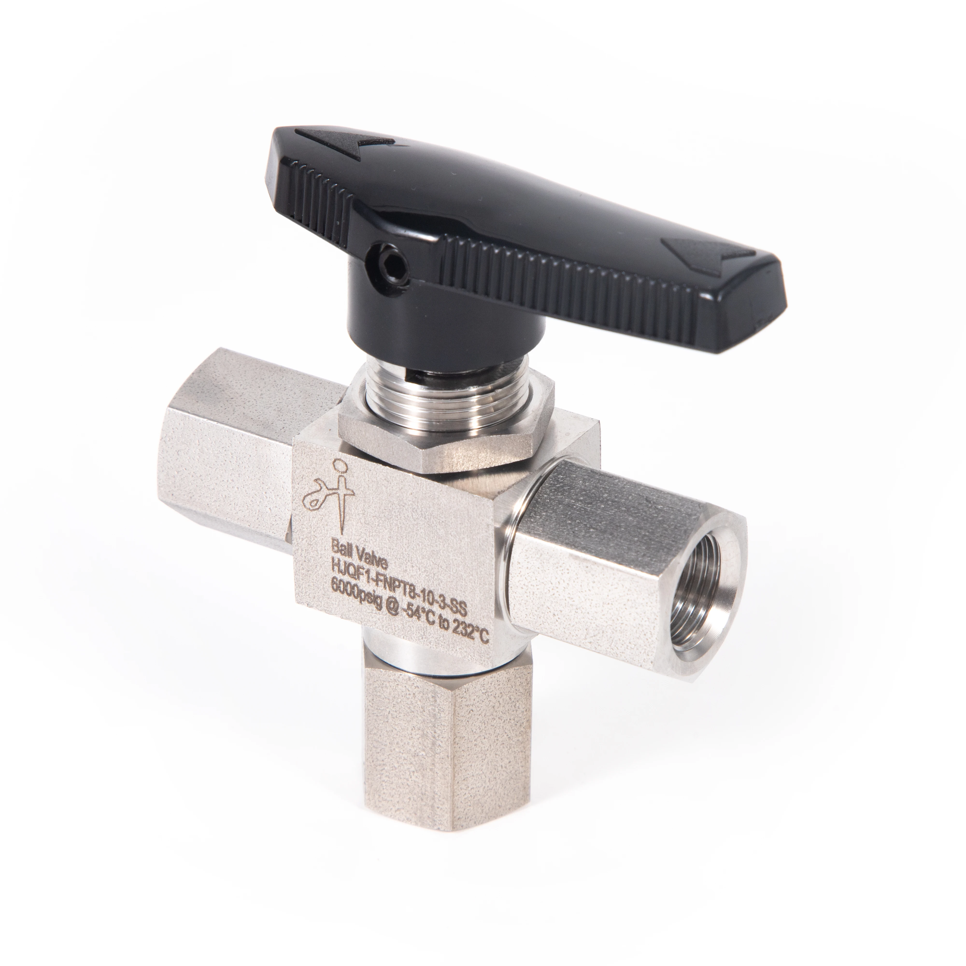 High Pressure Three Way Ball Valve Forged Cold Drawn Bar Stainless Steel Ball Valve