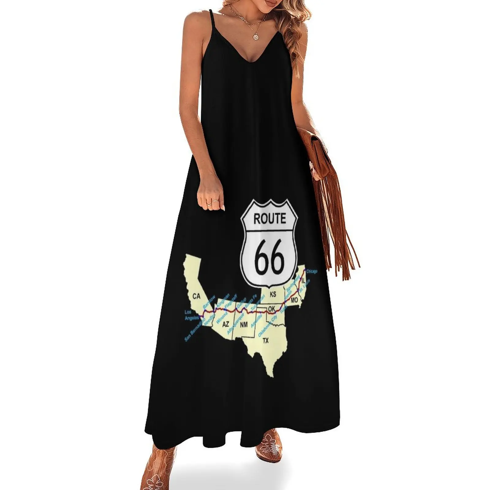 

Route 66 Sleeveless Dress dresses summer woman 2024 Clothing female