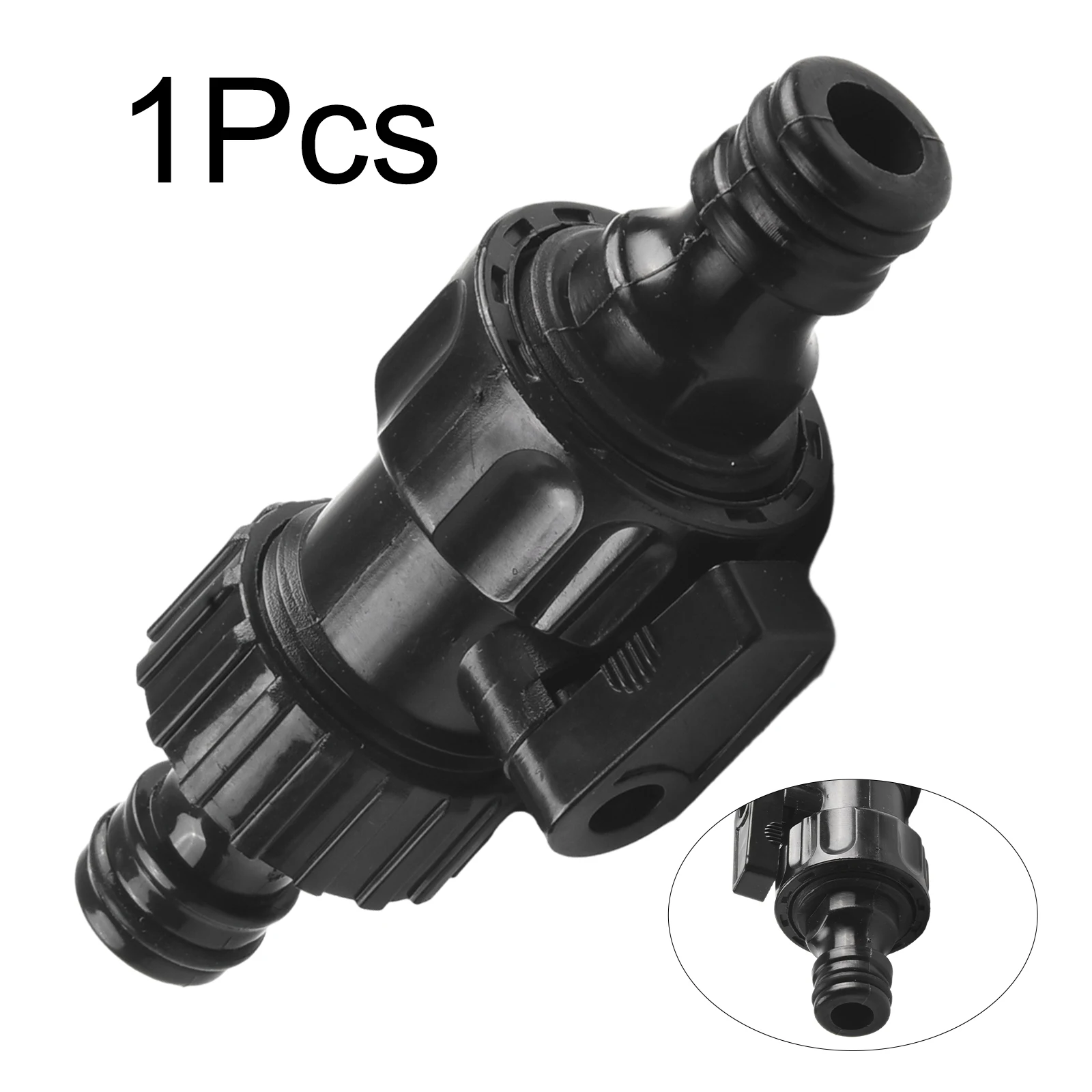 

1PC 1/2 Equal Garden Hose Shut Off Valve Fitting Plastic Tubing Tap Adapter Quick Joint For Watering Irrigation Car Wash