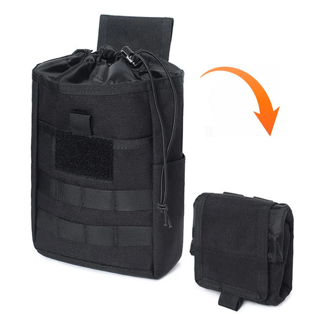 

Tactical Foldable Recycling Bag Magazine Dump Pouch Molle Ammo Drop Pouch Airsoft Functional Sundry Bag