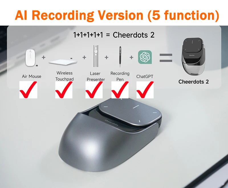 CheerTok Cheerdots2 Wireless Touchpad All-in-one Pocket AirMouse