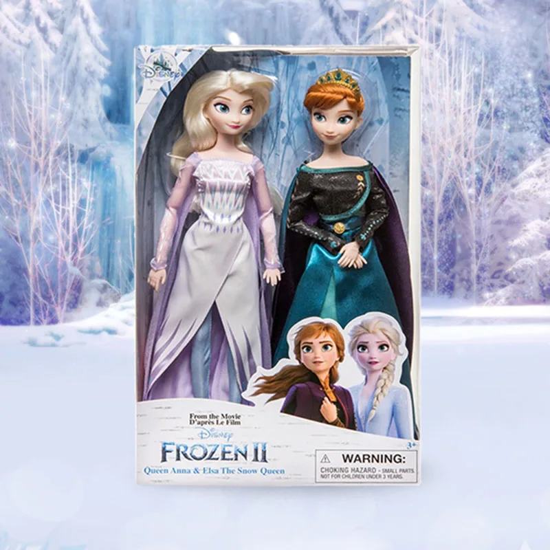 2024 Disney Frozen 2 Elsa Anna Figure Princess Doll Toys Snow Queen Giocattoli Per Bambini Elsa Singing Soundmaking Doll Regalo Di Natale