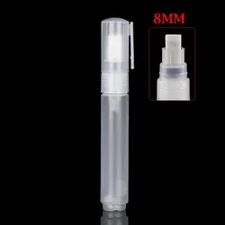 Refillable Transparent Liquid Chalk Marker - Graffiti Pen with Empty Rod and Plastic Design (8mm)