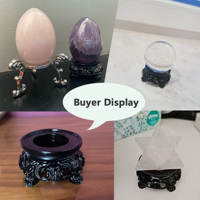 Black Resin Crystal Ball Base Sphere Pedestal European Style Home Decor Display Stand Photography Props Ornament Accessories ornament crafts resin ornaments resin crafts crystal ornament resin crafts accessories crystal stone ornament