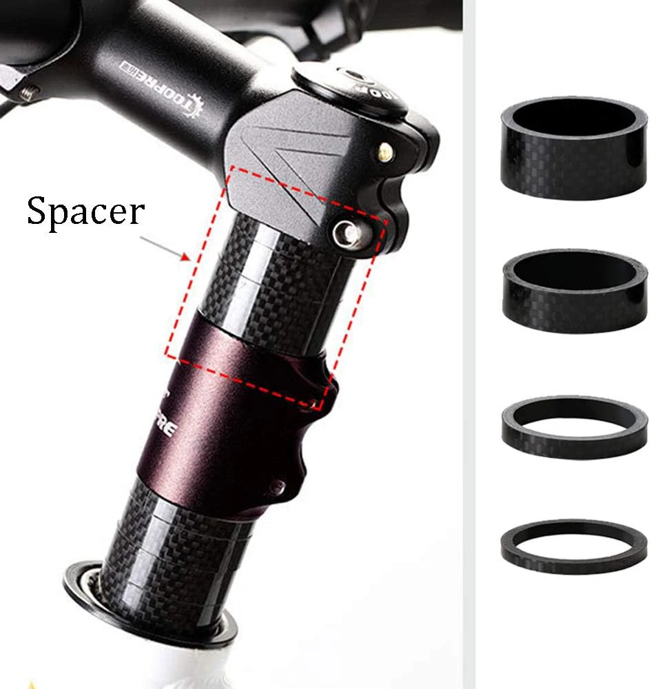 Carbon Fiber Bike Headset Spacer Kit 1/2/3/5/8/10/15/20mm MTB Bike Headset Rings Bicycle Headset Spacer Kit for 28.6mm