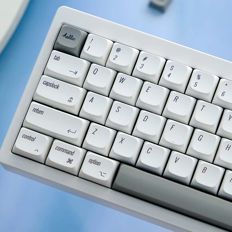 Chaves Mac Keycaps Xda Perfil Inglês Keycaps Pbt Tintura Sublimação Teclado Mecânico para mx Switch 61 68 71 84 96 104 133 - Imagem 3