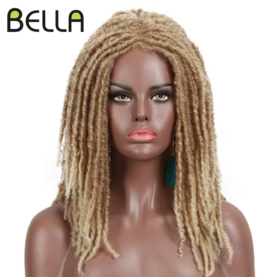 

Bella Synthetic Wig For Black Women 22" Crochet Wig Braids Twist Jumbo Dread Faux Locs Long Afro Wig Dreadlock Hair Braiding Wig