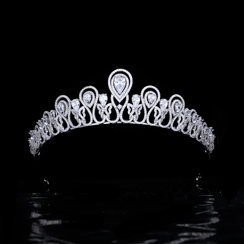 

New Exquisite Butterfly Zircon Bridal Headdress Wedding Crown High-End Cross-Border Wedding Hair Accessories