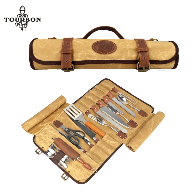 Tourbon-Sac de rangement pour rouleau à outils pliant, RapDuty