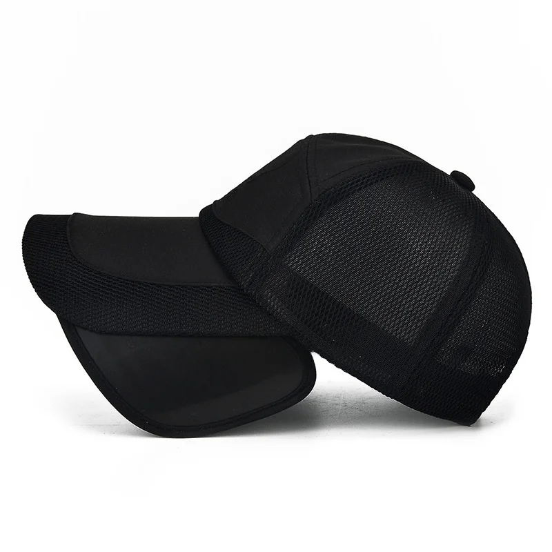 Outdoor Fiing Cap Breathable Sun Hat Large Brim Baseball Cap Windproof UV Protection Cycling Retractable Sunade Cap for M...