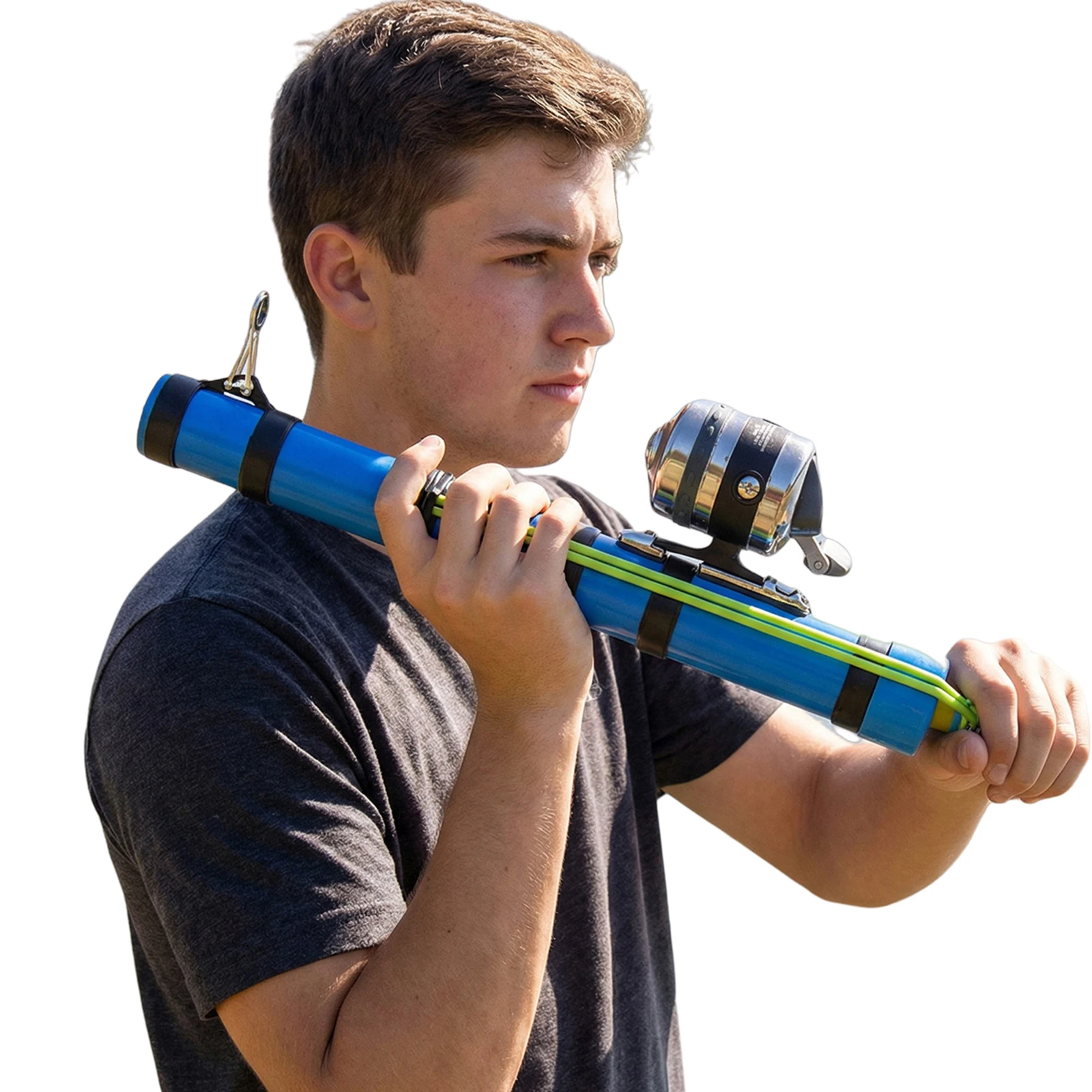 Fishing Catapult Rod,Slingshot Casting Tool w/ Adjustable Latex Tubes&Ergonomic Handle for Saltwater and Freshwater Bait Feeding
