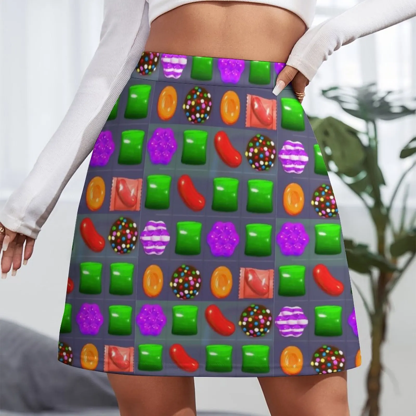 Candy Combo Candy Crush Mini Skirt korean clothes ladies Skirt shorts clothes Evening dresses