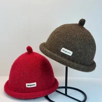 2025 Women's Winter Beanies Turned-up Brim Knitted Woolly Hat Keep Head Warm Knitted Cap Minimalist Style Fashion Accessories - Image 3