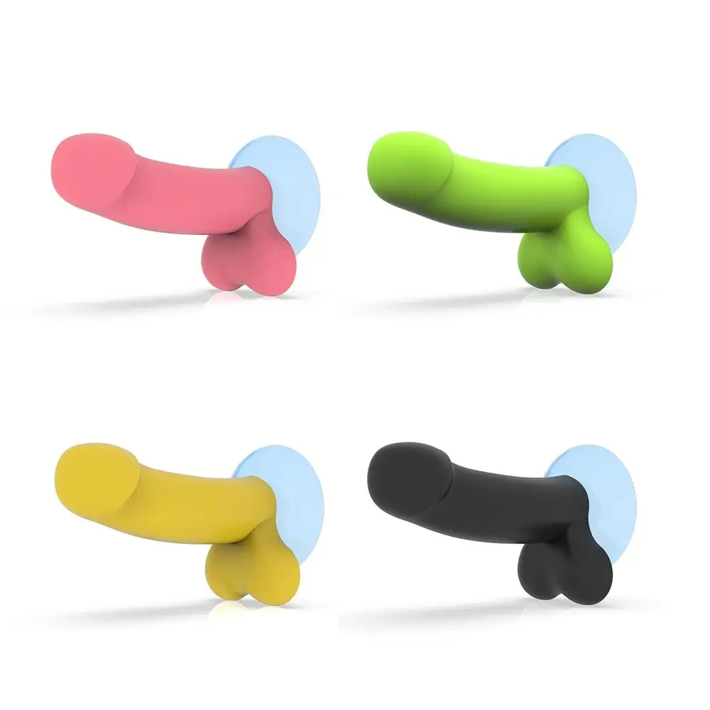 Quality Mini Dick Luminous Funny Toy Dick Prank Spoof Power Control Cap Funny Sucker Controller Decorative Caps 1Pc