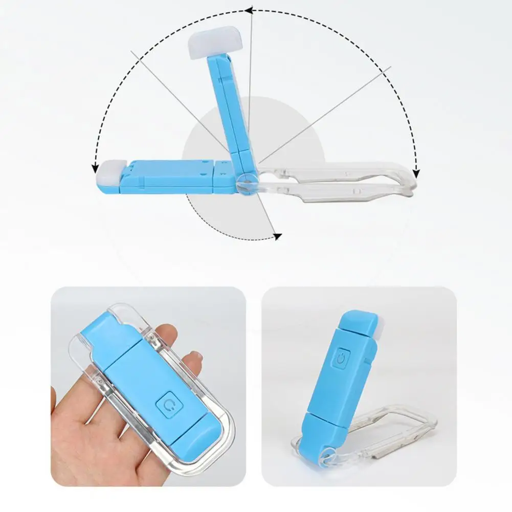 Usb Rechargeable Book Light Portable Usb Rechargeable Led Book Reading Light with Soft Clip Foldable Design Eye for Home