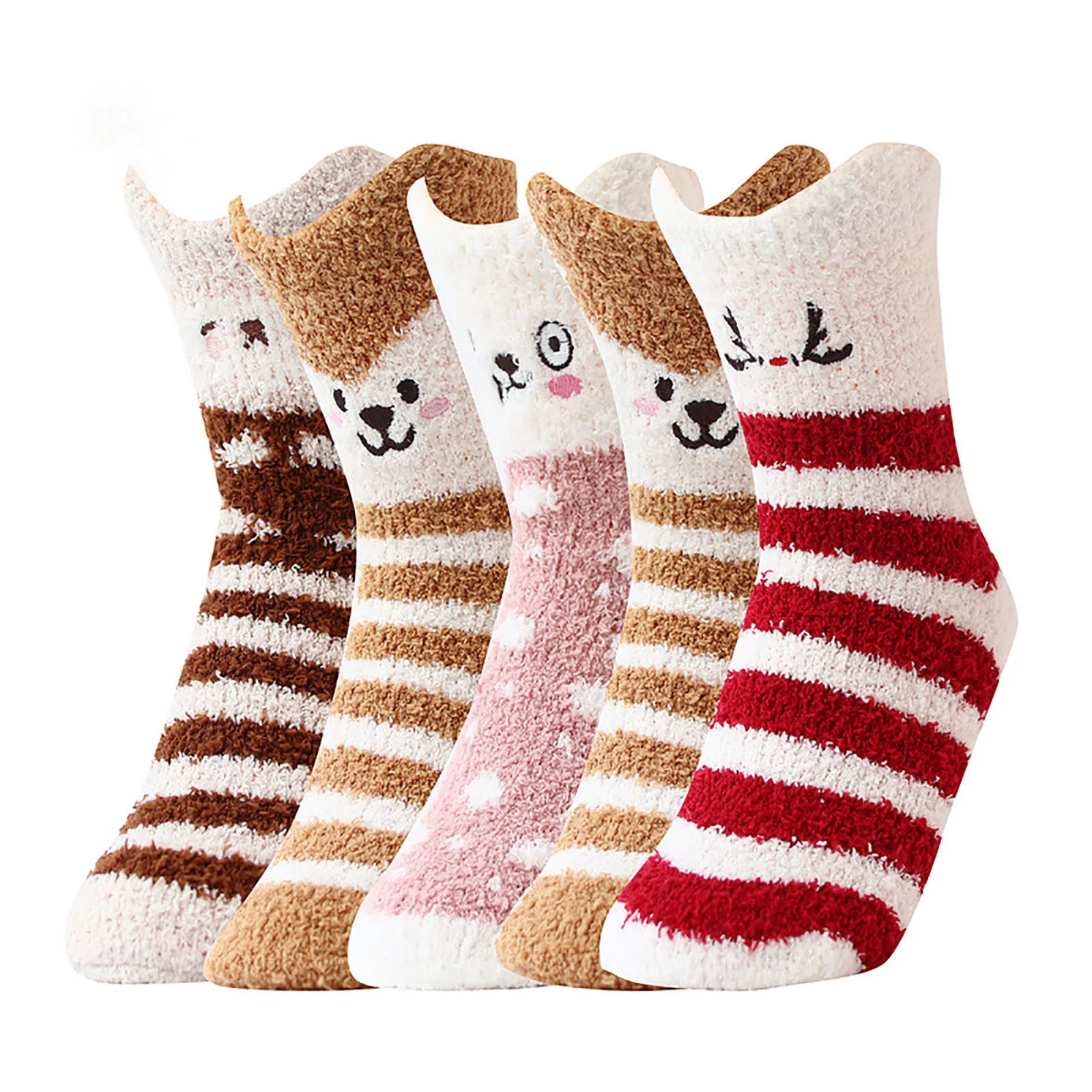 

High Quality Soft Winter Cute Cat Paw Cartoon Animals Pattern Cotton Woman Warmth Floor Socks Gifts For Ladies Crew Sox