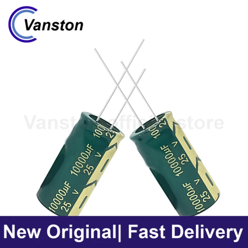 

5 шт., алюминиевые электролитические конденсаторы, 25 в, 10 000 мкФ, 18 х35 мм