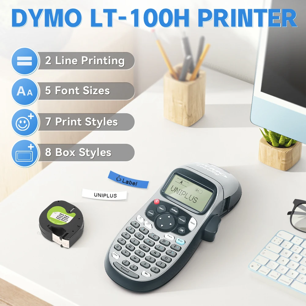 Original Dymo Letratag Wireless Handheld Label Maker with 5-Pack Label Tape
