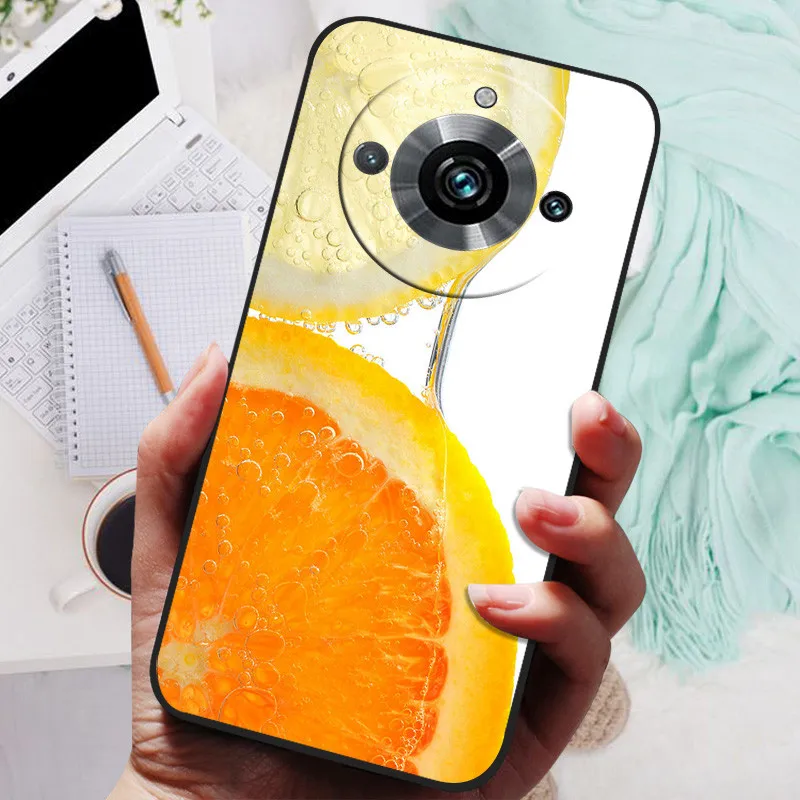 Black Silicone Bumper Case with Wolf and Lion Design - Soft TPU Covers