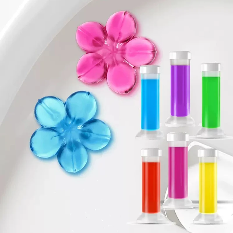 Toilet Cleaner Gel Deodorant Air Freshener Aromatic Flower Needle