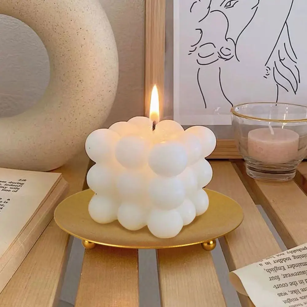 Iron Gold Plated Candle Holders Pillar Metal Plate For Wedding Party Festival Candelabra Art Gift Home Decor 1