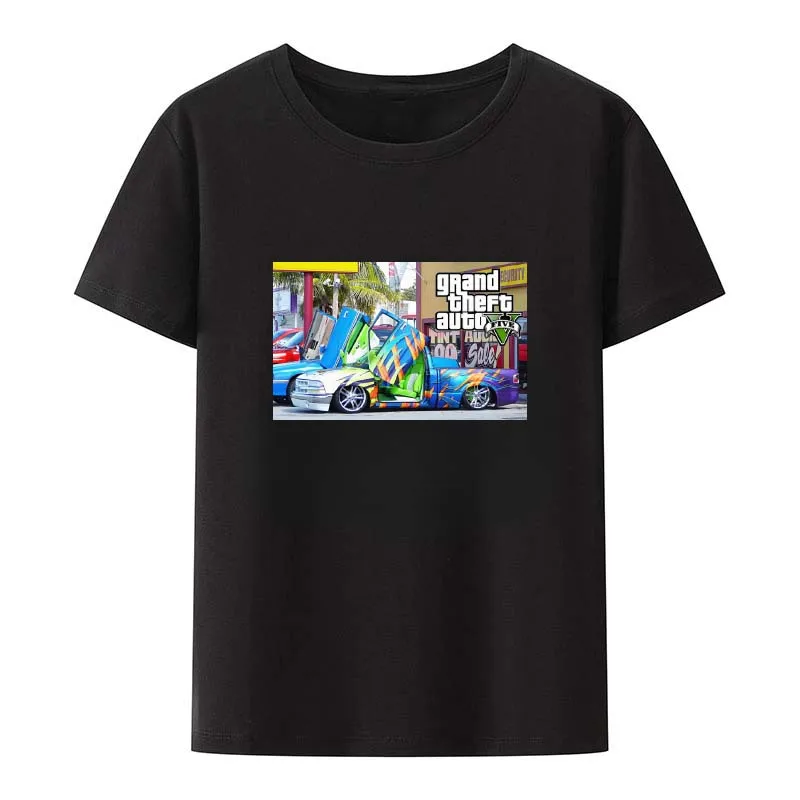 Grand Theft Auto Vice City T Shirt Grand Theft Auto 5 Videogioco 4 San Andrea Liberty City Graphic Design Tshirt Vestiti Top