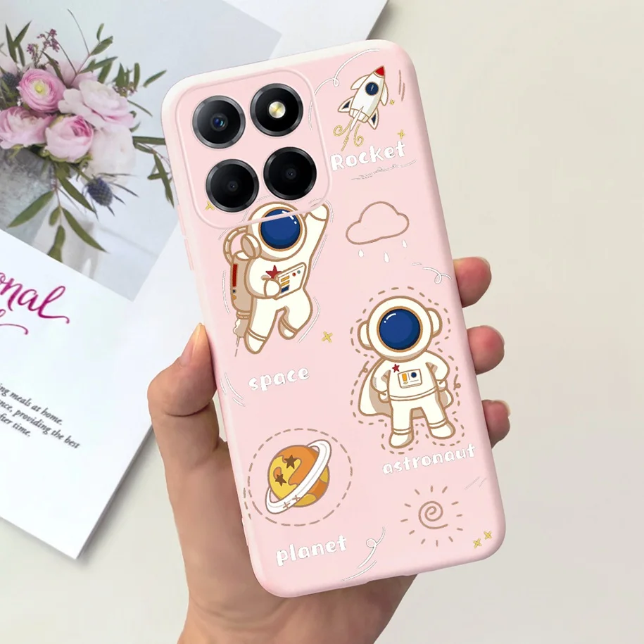 Cute Astronaut Soft Silicone Back Cover - Enhanced Protection