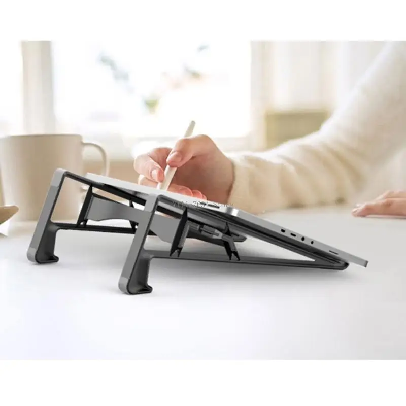 2in1 노트북 수직 스탠드 브래킷 빠른 설치를 위한 여러 크기의 이중 위치 ABS 실리콘 인체공학적