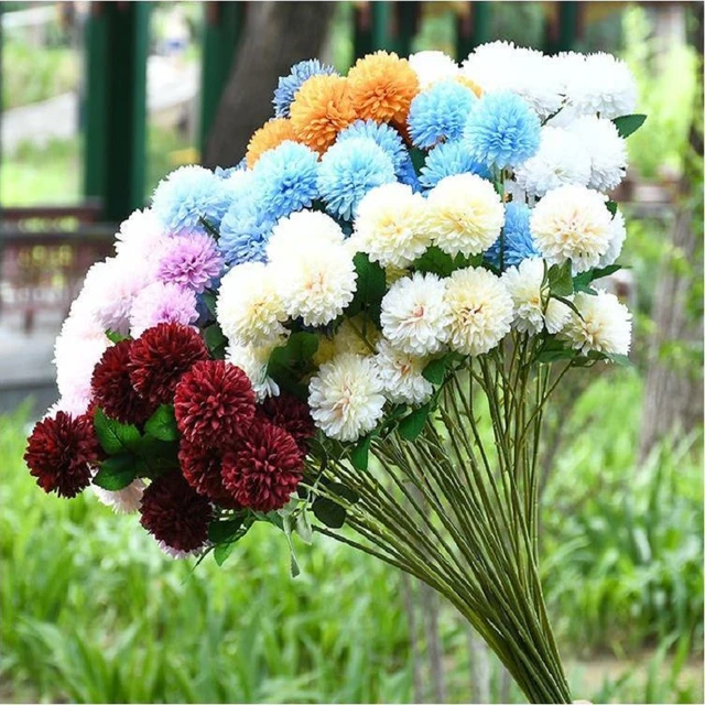 Winter Fake Flowers For Decoration Artificial Hydrangea Flowers Bul