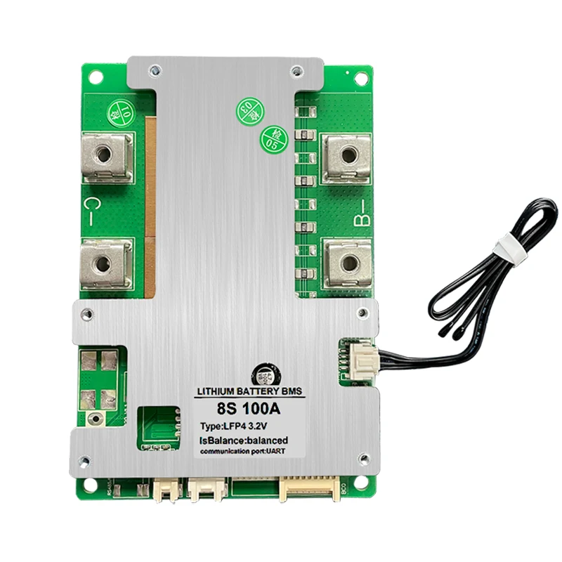 8S smart BMS support Bluetooth 7S 24V 10S 36V li ion LiFePo4 common port with intelligent upper computer 100A protection board