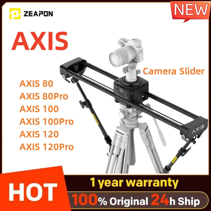 Zeapon AXIS Multi-axis Motorized AXIS 80Pro 100Pro 120Pro Camera Slider Carbon Fiber Electric Track LCD Screen 360 Photography