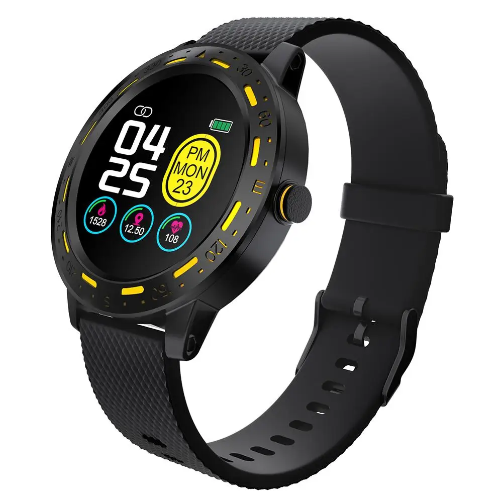 S18 Smart Watch Heart Rate Monitor Blood Pressure Measurement Fitness Tracker Exercise Time Badminton Basketball Step 