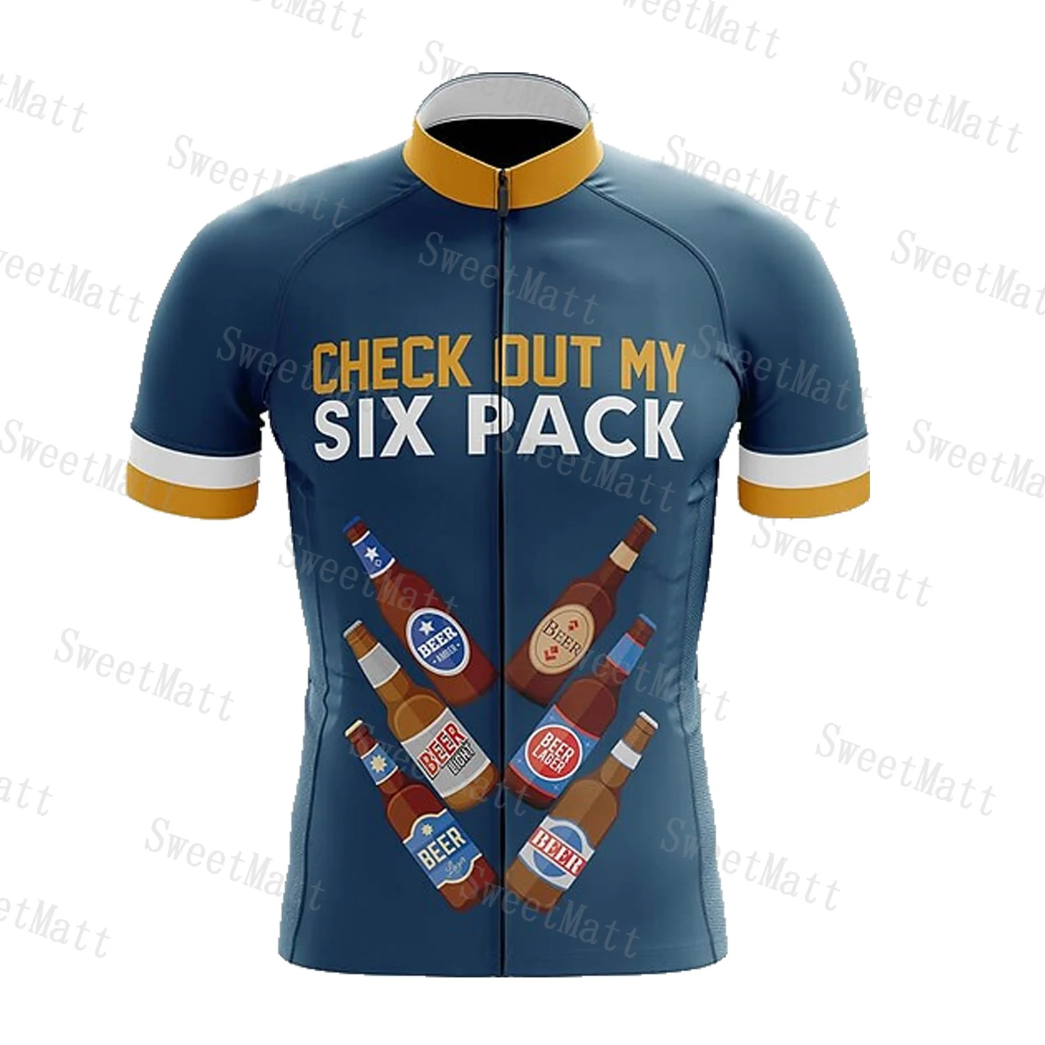 thumbnail image 1 of Colección clásica de cerveza retro, camiseta de ciclismo de secado rápido, para motociclismo, carreras, cross country, equipo, bicicleta, deportes esenciales, manga corta, 1 of 5