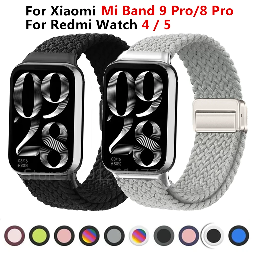 Nylon Braided Magnetic Smartwatch Strap Bracelet Accessory