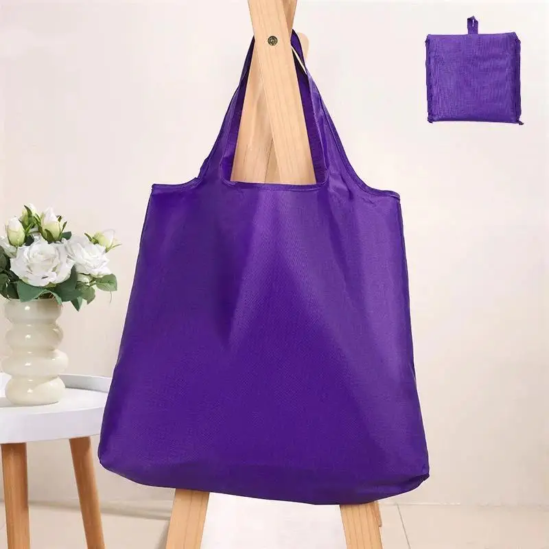 Eco-Friendly Reusable Foldable Tote Bag - Lightweight and Portable for Shopping, Travel, and Outdoor Activities