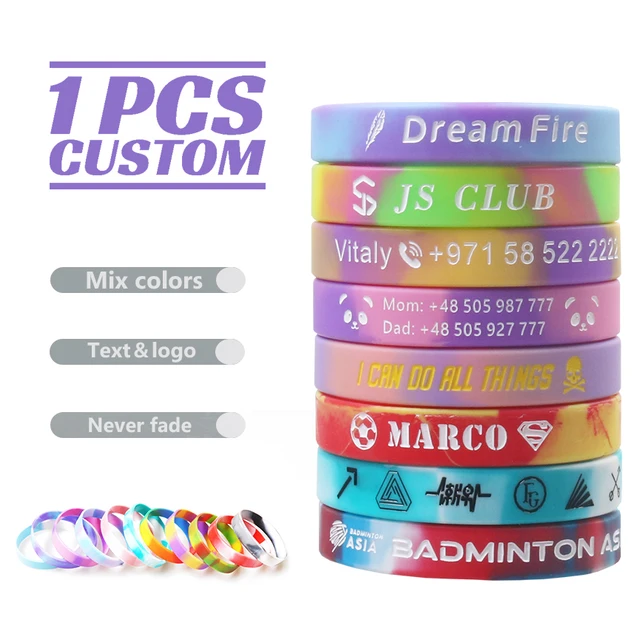 Custom Engraved Silicone Bracelet 1