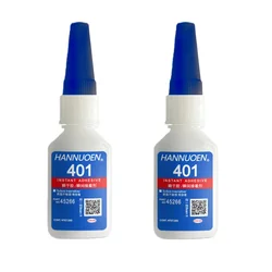 Ultra Fast - Drying Industrial Adhesive with Superior Bonding Strength (401 - 20ml - 2pcs)