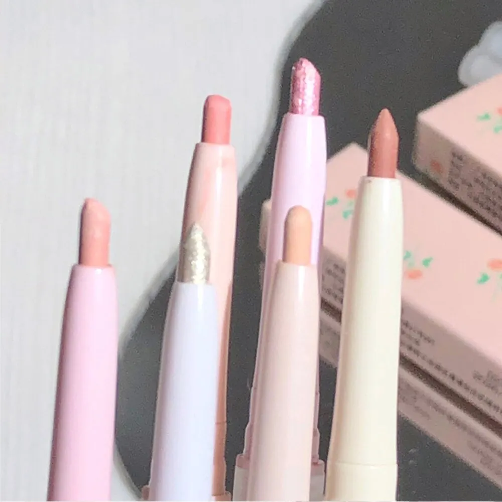 Liquid Eyeliner Double-headed Silkworm Pen Beautiful Colors Matte Pearlescent Highlight Glitter
