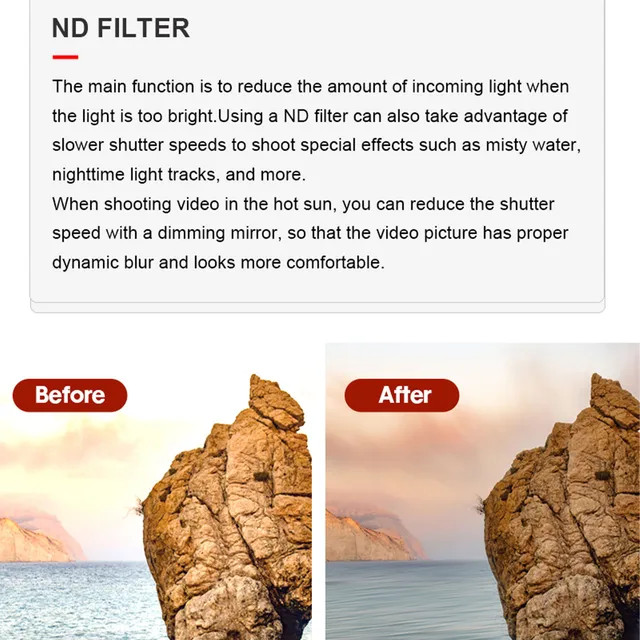 Light Pollution Reduction Filter Durable Light Pollution Reduction Filter For Mavic Air 2 Lens Density Optical Glass Lens For 5