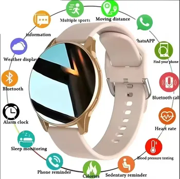 Women Bluetooth Call Smart Watch HeartRate Blood Pressure Monitoring Smartwatches Waterproof Men Smartwatch Android IOS 1
