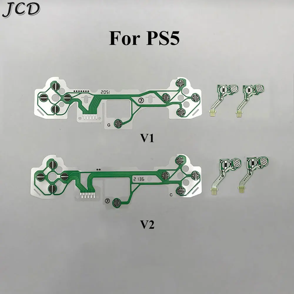 

JCD Original Conductive Film Keypad flex Cable Replacement Button Ribbon Circuit Board For PS5 V1 V2 Controller LR ABXY D Pad