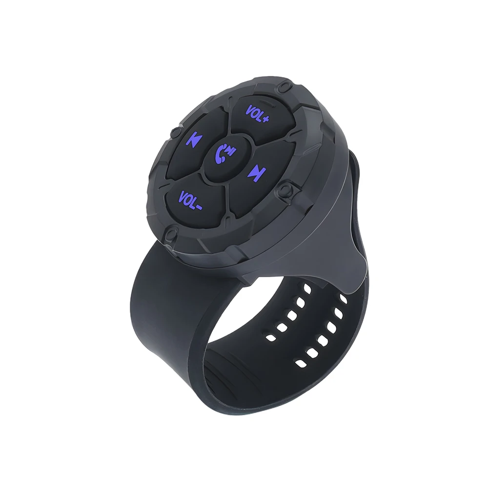 Wireless Bluetooth Remote Button Helmet Earphone Motorcycle/Bike Handlebar Media Controller Car Steering Wheel Control
