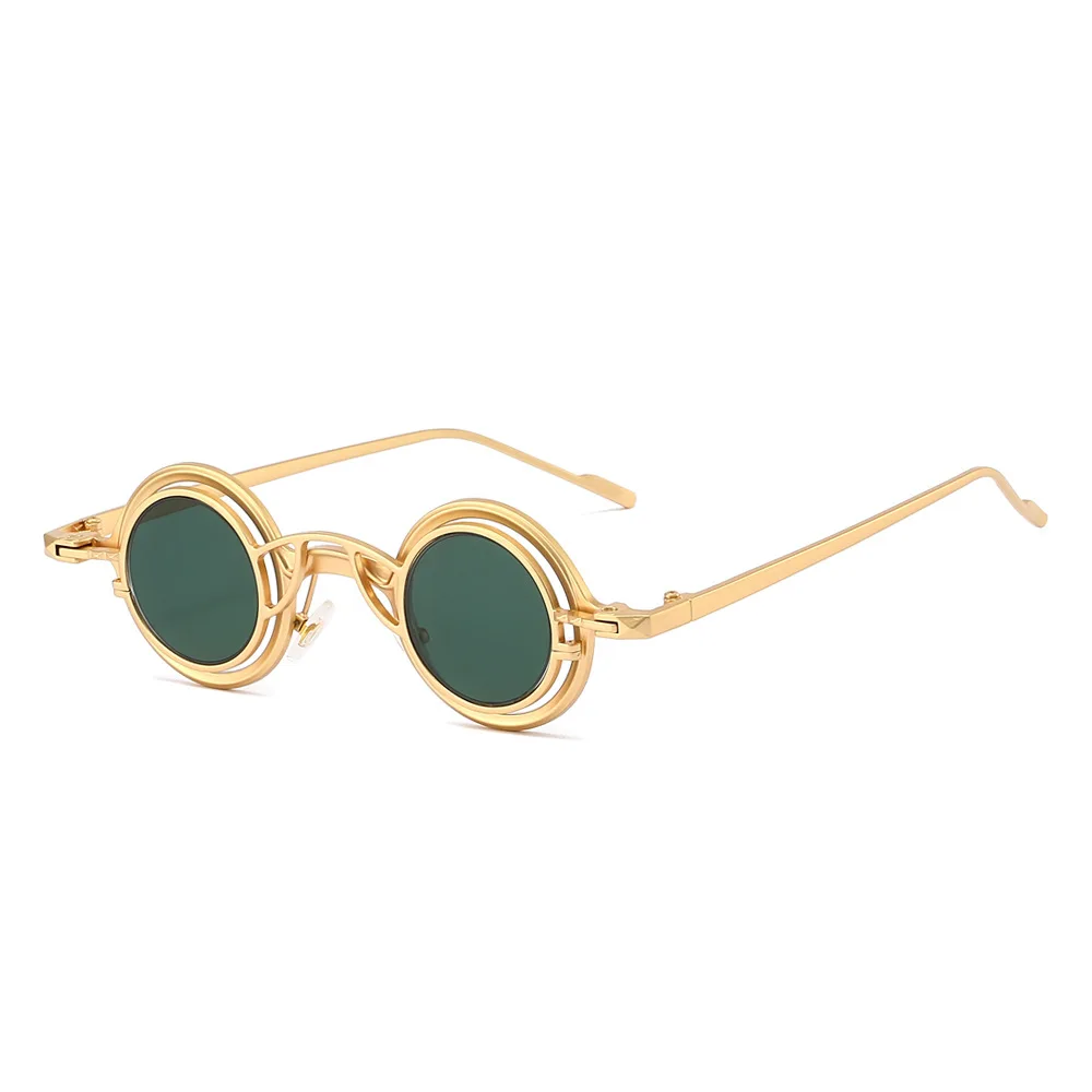 Neue Runde Sonnenbrille Unisex Frauen Männer Steampunk Brille Persönlichkeit Hip-hop Mode Sonnenschutz UV400 Kleine Brillen