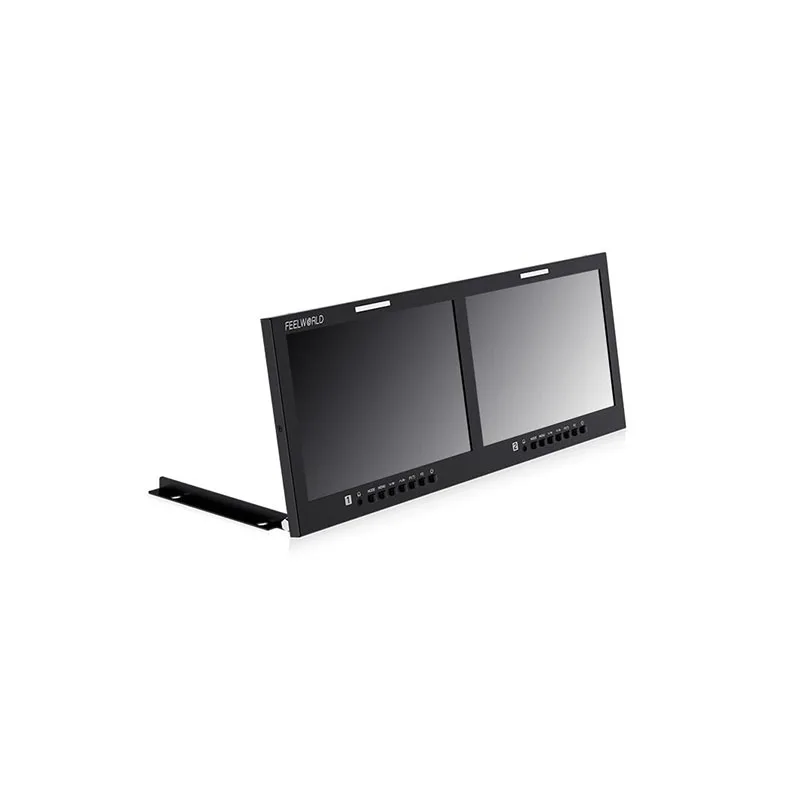 FEELWORLD D101 PLUS Dual Screen 10.1"4RU Rackmount Monitor 4K HDMI-Compatible SDI 1920x1200 IPS Display For Camera Photography